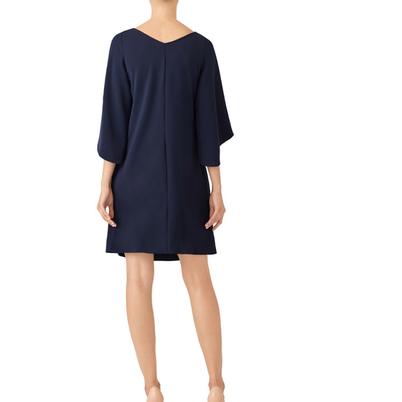 Ingrid & Isabel Navy Tulip Sleeve Maternity Dress - Picture 3 of 5